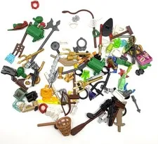 LEGO Large Minifigure Accessory Lot, Castle, Starwars, Ninjago, City inv.657