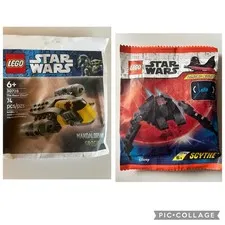 LEGO 912413 Star Wars Scythe Limited Edition & Mando Razor Crest New Poly Lot x2