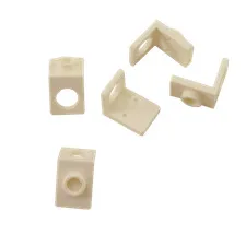 5 NEW LEGO Minifigure Neck Bracket with Back Stud - Thick Back Wall White