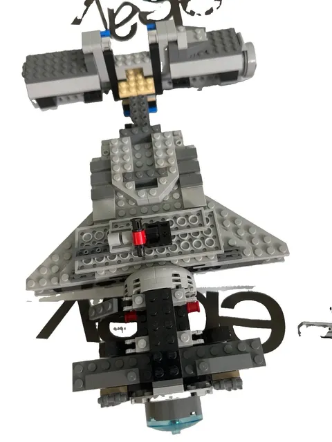 LEGO Star Wars Gray Imperial Ship Parts Partial Build