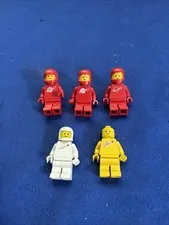 Lego Vintage Classic Space Futuron Minifigure Lot Of 5 Red, Yellow, and White
