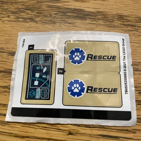 Original stickers / stickers from the LEGO City Wildlife Rescue Set 60307 NEW