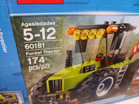 2018 LEGO CITY FOREST TRACTOR 60181, BOX And Manual Only. Box Damaged