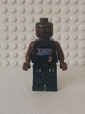 LEGO NBA Basketball - Allen Iverson Minifigure (nba010) - Black Uniform