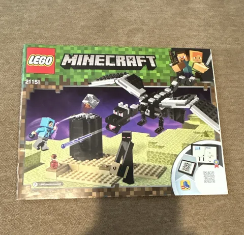 LEGO Minecraft 21151 The End Battle Ender Dragon & Enderman 222 pcs Manual