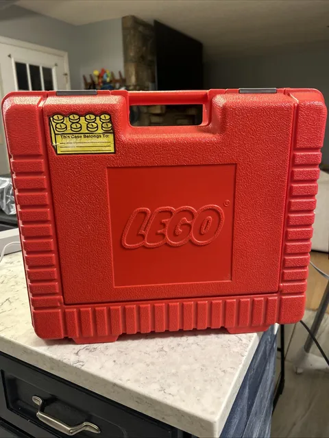 Vintage 1985 LEGO Red Carrying Case Storage Box - Very Nice Condition - 85RS4