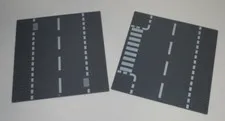 Lego Parts 44338 44341 Baseplate 32x32 10”x10” Road Driveway Crosswalk Dark Gray