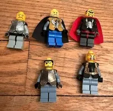 Lot of 5 Lego Knights' Kingdom II Minifigure Vladek Jayko Karzon Knight