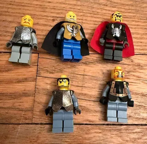 Lot of 5 Lego Knights' Kingdom II Minifigure Vladek Jayko Karzon Knight