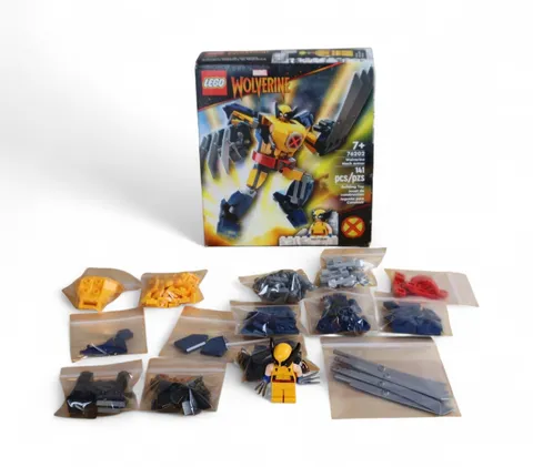 LEGO Marvel Wolverine Mech Armor 76202 Complete 142 pcs