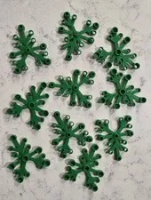 20 LEGO Large Dark Green Plant Leaves 6x5