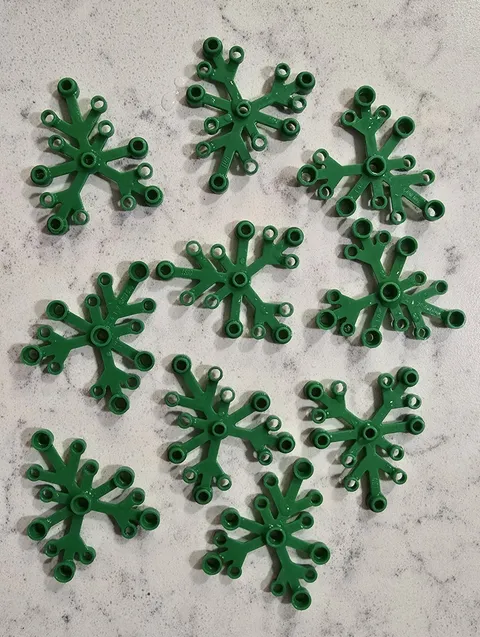 20 LEGO Large Dark Green Plant Leaves 6x5