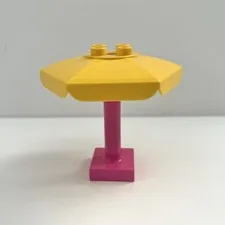 Lego Duplo 10844 Minnie Furniture Patio 92002 Yellow Umbrella 93353 Pink Column