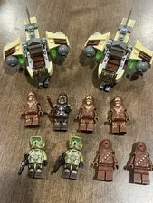 Lego Star Wars Kashyyyk Lot - Wookiee Warriors Army Chief Tarfful 2 Troopers 👀