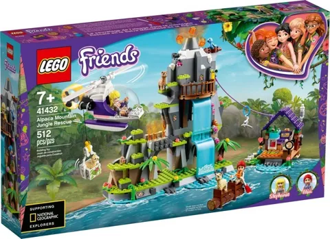 LEGO Friends 41432 Alpaca Mountain Jungle Rescue Animal Set 512pcs