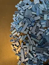 LEGO Lot of 1 Lb 11oz Random Blue LEGO pieces 