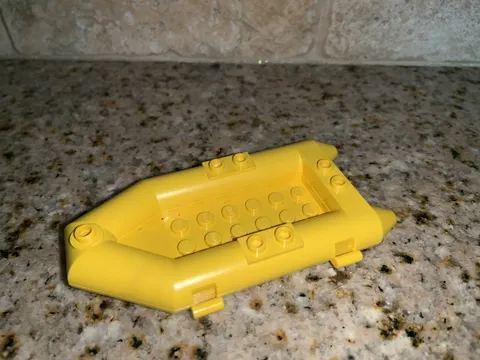 LEGO Yellow Raft Paddle City Minifigure Accessory Boat Rowboat #0891