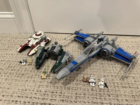 Lego Star Wars Resistance X-wing, Yodas Starfighter, Republic Fighter Tank LOT 
