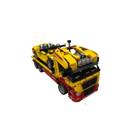 LEGO Technic Flatbed Truck 8109 Retired Road Service Tow Truck with Car READ