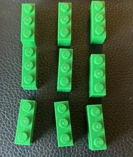 LEGO Parts Lot 6 Green Brick 1 x 3 #3622 1x3 Bricks