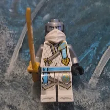 LEGO Ninjago Zane With Golden Katana Missing Hair