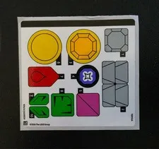 Lego STICKER SHEET for Kanto Region Badge 40892 (40892stk01) - New - Genuine