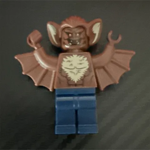 LEGO Minifigures Bat Costume Minifigure Brown Torso with Blue Legs