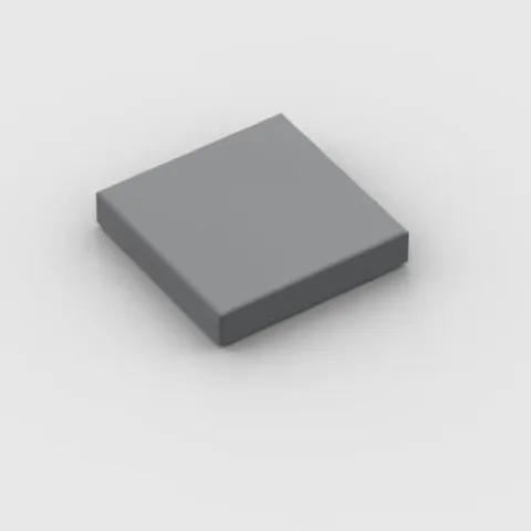 LEGO Dark Bluish Gray 2x2 Tile (5 pieces) - part 3068