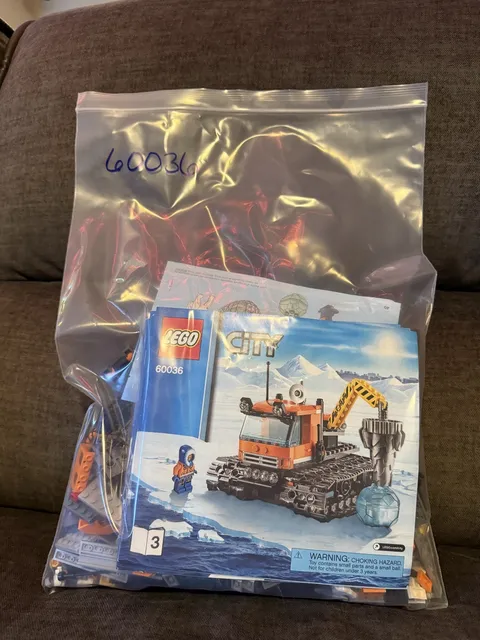 LEGO CITY: Arctic Base Camp (60036), 99% Complete, Original Instructions, No Box