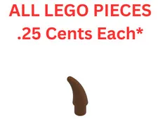 LEGO Small Horn Claw Reddish Brown 53451 - Genuine LEGO Parts Pieces Bulk