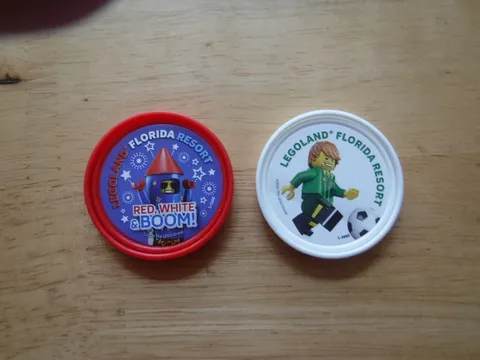Legoland Pop Badges 2026 Soccer and July 4