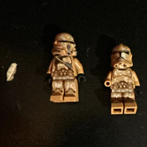 LEGO Star Wars Clone Trooper Minifigure Lot 2 Tan/Beige Armor