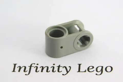 10 LEGO Technic Old Light Grey Cross Block 90° 1 x 2 (Axle/Pin) (6536 40146)