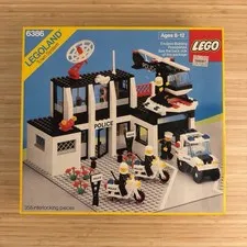 LEGO 6386 Police Command Base OPEN NEW SEALED BAGS Classic Town Vintage 80s 1980