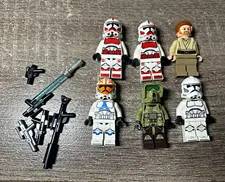 LEGO Star Wars kashyyyk Clone Trooper Lot of 6 With Weapons