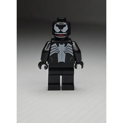 LEGO Venom Minifigure Black Suit White Spider Emblem Marvel