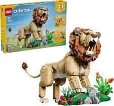 LEGO Creator 3 in 1 Wild Animals: Majestic Lion 31386 Building Toy Set New Gift