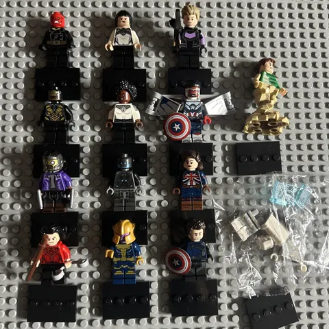 LEGO Marvel studios Minifigures 71031 Great Condition 14 With Stands