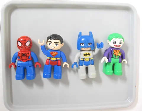 Lego Duplo Spiderman, Superman, Batman, Joker- 4 Pcs