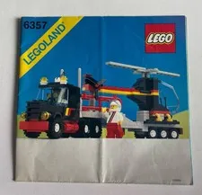Lego - 1988 - Original Instructions - Stunt Copter N Truck #6357 Legoland