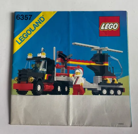 Lego - 1988 - Original Instructions - Stunt Copter N Truck #6357 Legoland