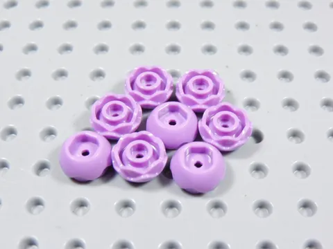 LEGO Lot of 8 Lavender Purple Rose Flowers Plants Minifig BJ