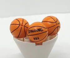 Lego Sport Basketballs NBA  2 regular balls, 1 Spaulding Ball- Lot of 3