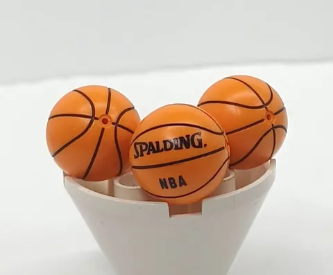 Lego Sport Basketballs NBA  2 regular balls, 1 Spaulding Ball- Lot of 3