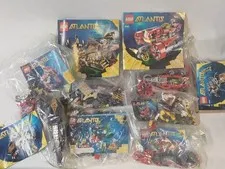 LEGO Atlantis Lot 8 Sets 7976 7977 7978 8056 8057 8058 8060 8061, Read Desc.