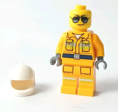 2022 LEGO®  Fire Rescue Worker Minifigure™ Reflective Stripes cty1433