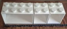 LEGO Display Rack Stand Lot Of (3) Wall Desk Storage Shelves Cabinet 