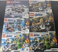 LEGO Marvel Avengers Instruction Manual Lot 76142 76143 76162 76167 Books ONLY