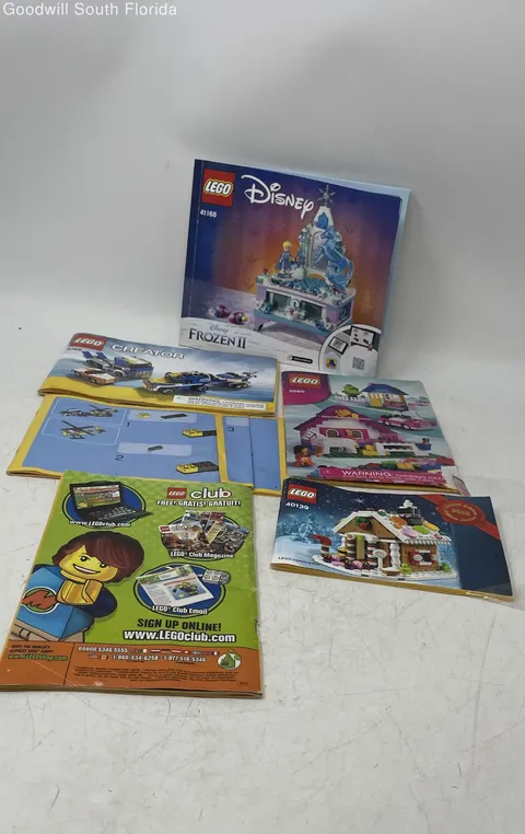 Lot Of 6 Pcs Lego Mixed Variety Multicolor Building Instruction Manuals Books