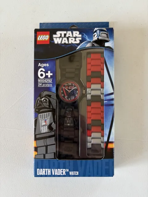 LEGO Star Wars Darth Vader Watch 9004292 Minifigure Wristwatch NIB Sealed